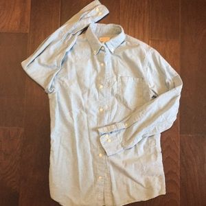 Blue button up. Worn twice!!